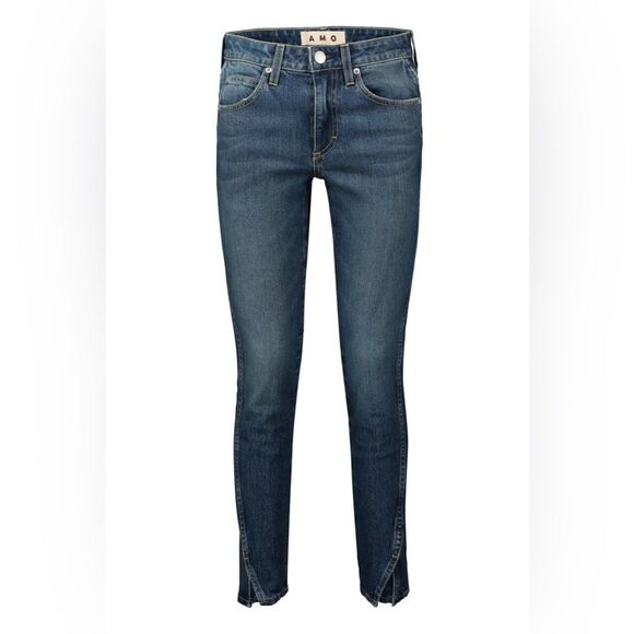 AMO Twist True Dark Vintage Blue Denim Jeans Size 27 *READ LISTING* - Picture 1 of 14